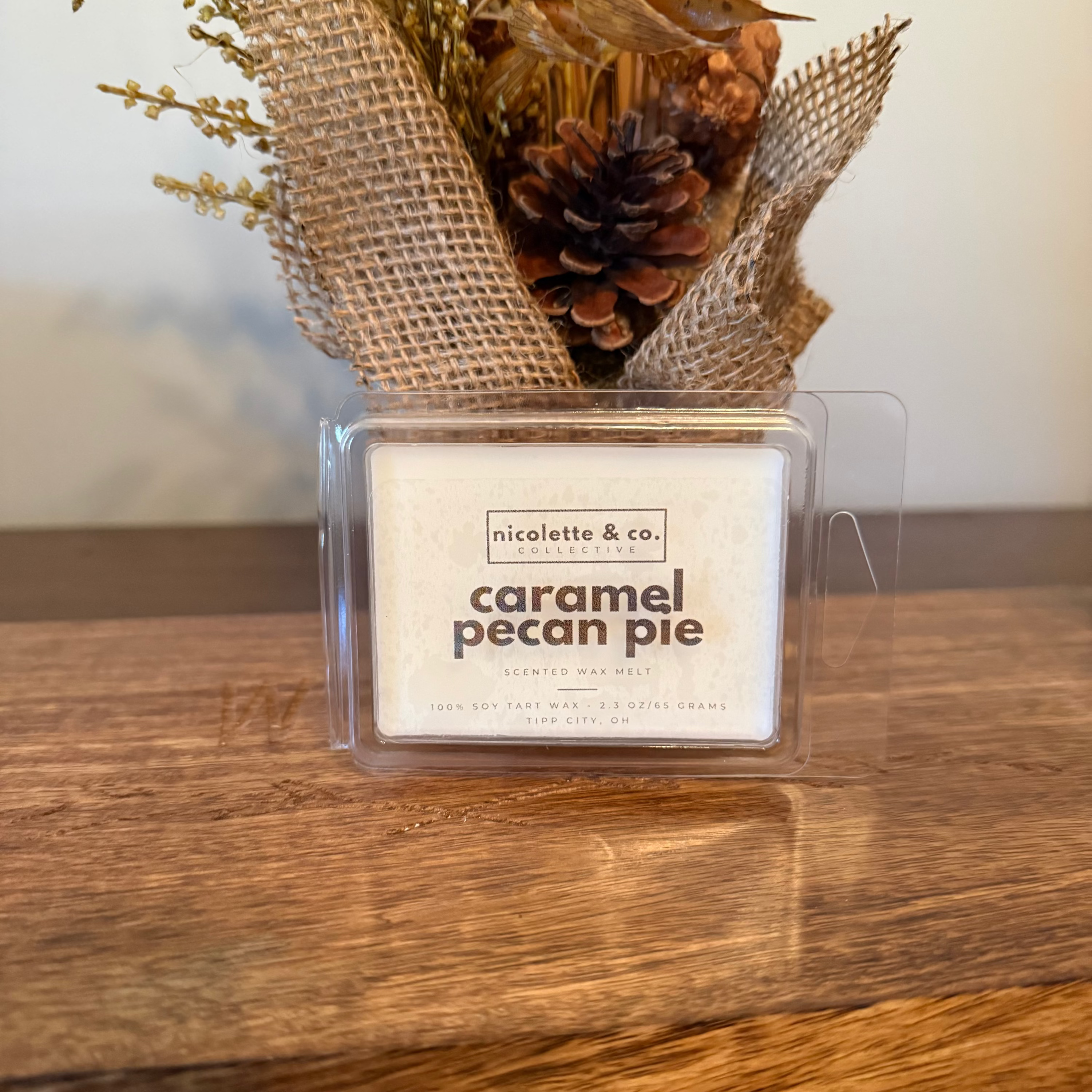 caramel pecan pie wax melt