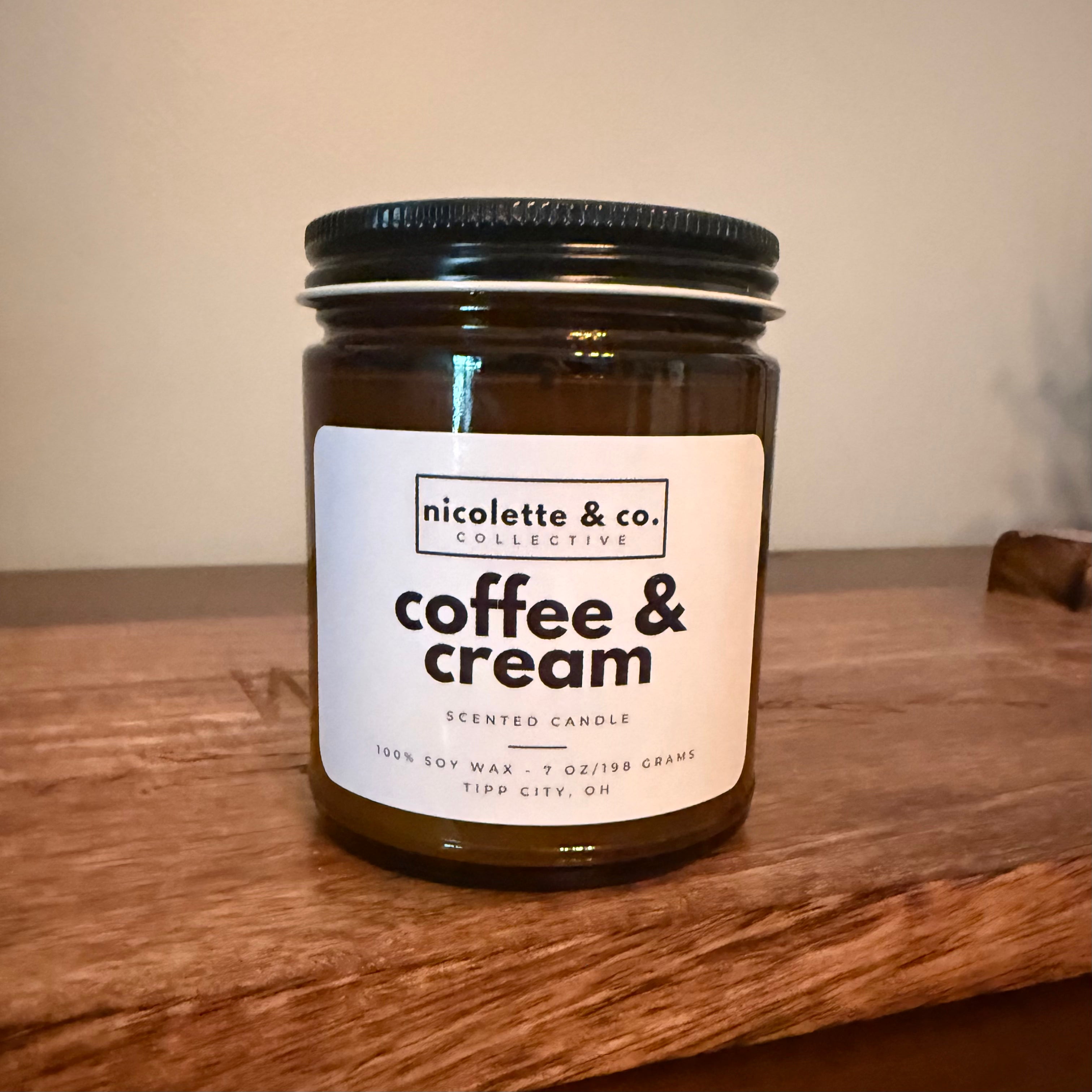 coffee & cream candle