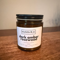 dark amber rosewood candle